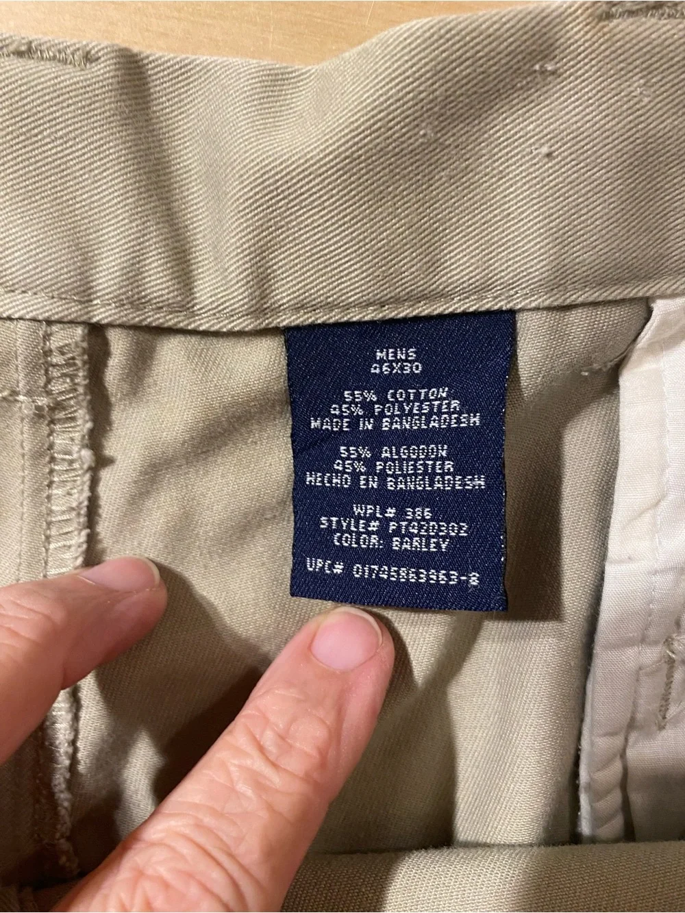 Puritan Men's Classic Khaki Pants - Light Beige  46  x 30 (SW)